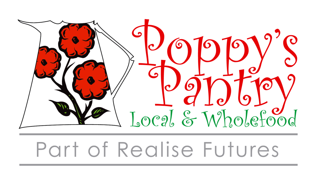 Poppy's Pantry, Local & Wholefood.
Part of Realise Futures